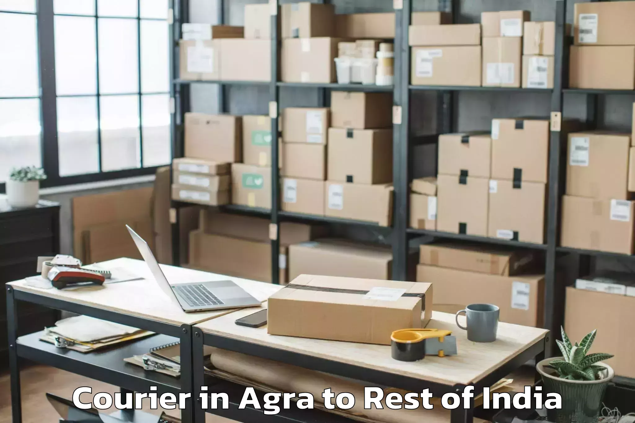 Book Agra to Navabpeta Courier Online